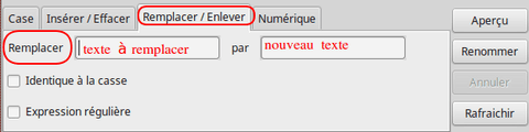 RemplacerEnlever